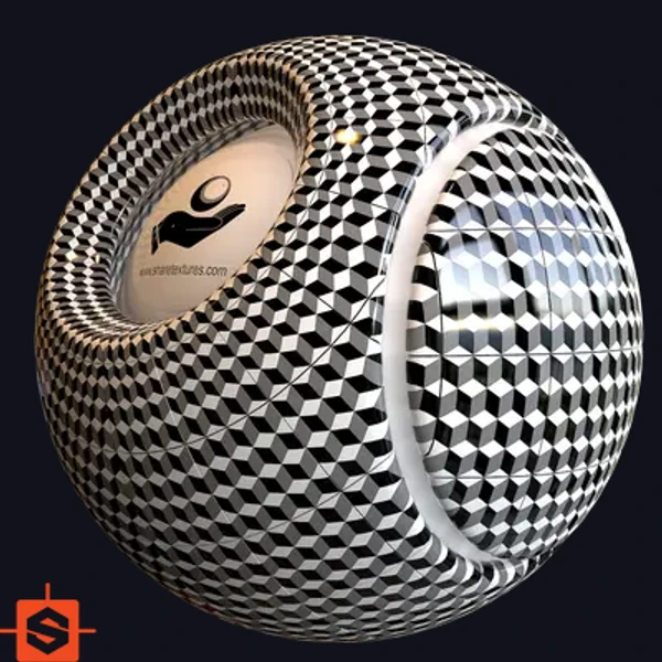 Cube Tiling 8 - Floor - PBR texture - from Share Textures