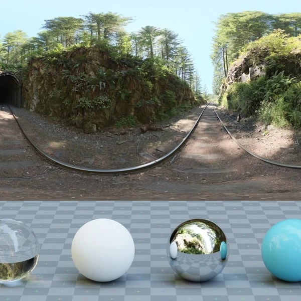Moulton Station Train Tunnel West - HDRI map - from Poly Haven