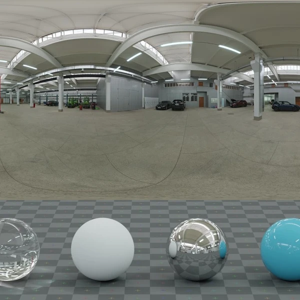 Autoshop 01 - HDRI map - from Poly Haven