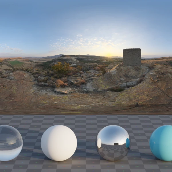 Fouriesburg Mountain Lookout - HDRI map - from Poly Haven