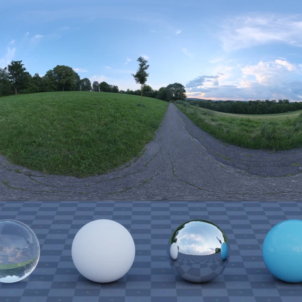 Bismarckturm Hillside - HDRI map - from Poly Haven