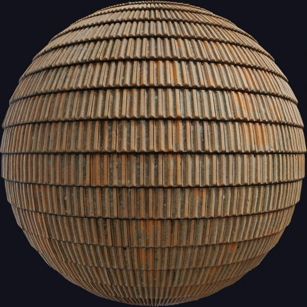 Roof Tiles - Roofing - PBR texture - from Poly Haven