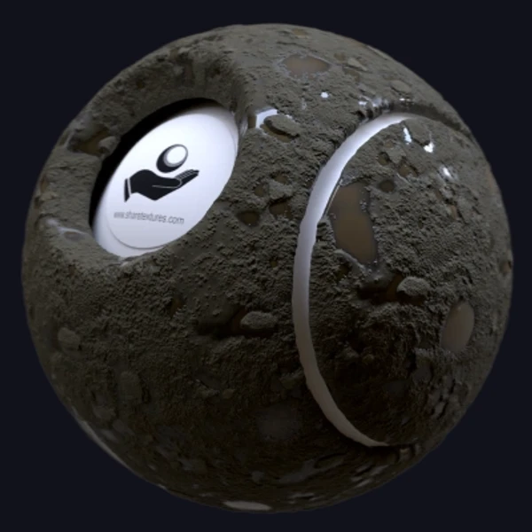 Puddle Ground - PBR texture - from Share Textures