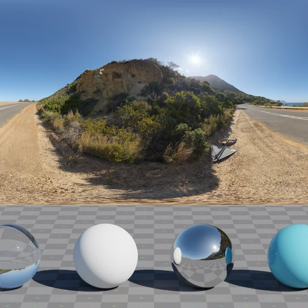 Simons Town Road - HDRI map - from Poly Haven
