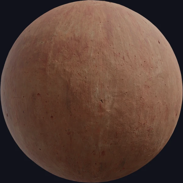 Red Plaster Weathered - wall - PBR texture - from Poly Haven