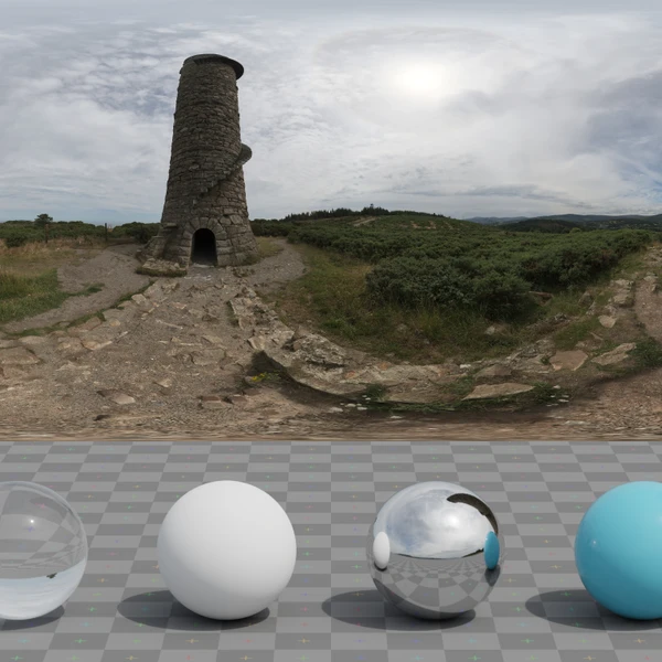 Smelting Tower 01 - HDRI map - from Poly Haven