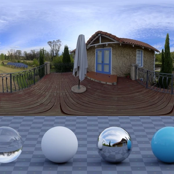 Balcony - HDRI map - from Poly Haven