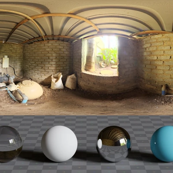 Pump House - HDRI map - from Poly Haven