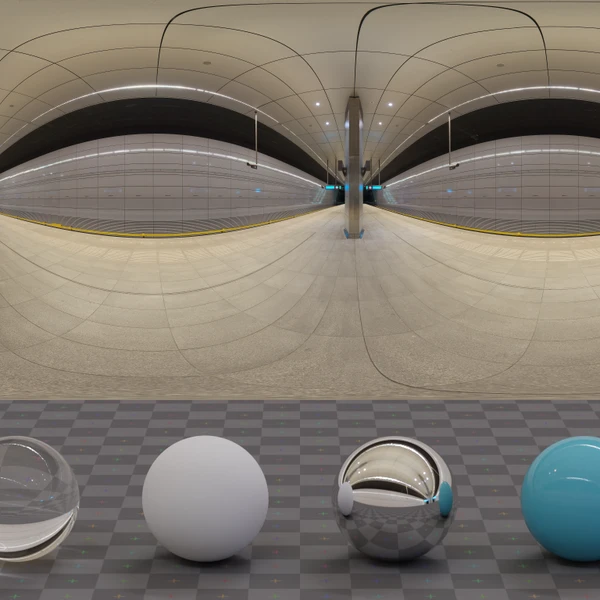Metro Vijzelgracht - HDRI map - from Poly Haven