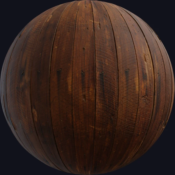 Wood Cabinet Worn Long - PBR texture - from Poly Haven