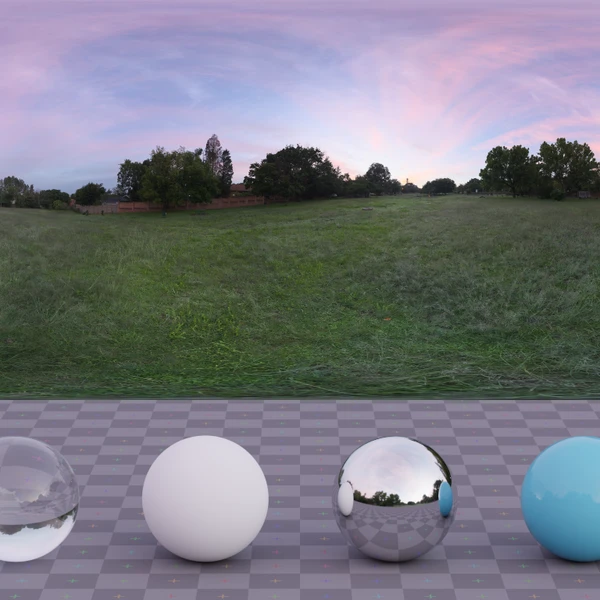 Bryanston Park Sunrise - HDRI map - from Poly Haven