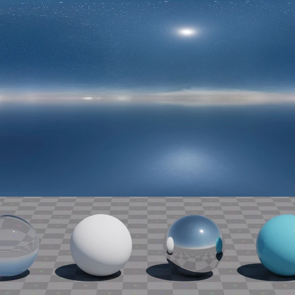 Qwantani Moon Noon Puresky - HDRI map - from Poly Haven