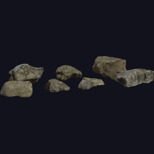 Rock Moss Set 02 - 3D Models - 3D model - from Poly Haven