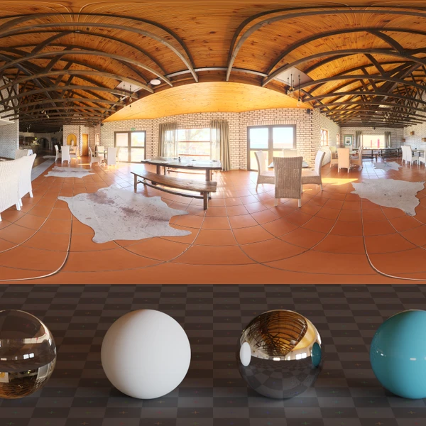 Warm Restaurant - HDRI map - from Poly Haven