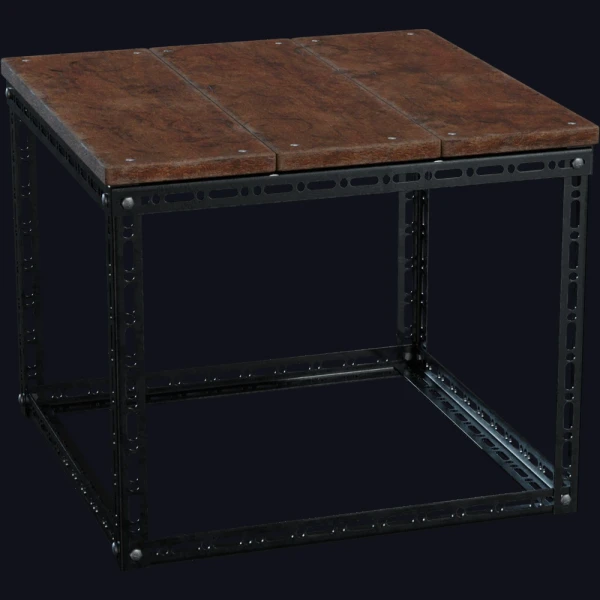 Industrial Coffee Table - 3D Models - 3D model - from Poly Haven