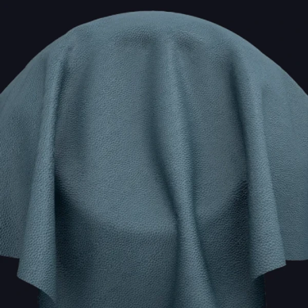 Blue Leather 18 - Fabric - PBR texture - from Share Textures