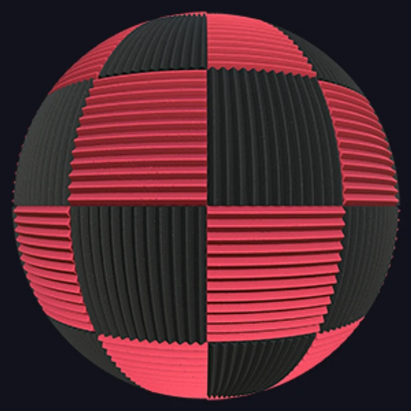 Acoustic Panels Foam Wedges Checker Tiles (Plastic 0004)