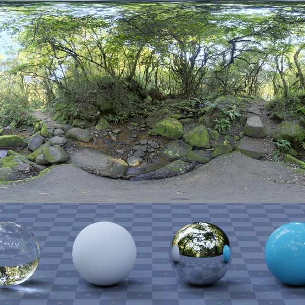 Mossy Forest - HDRI map - from Poly Haven