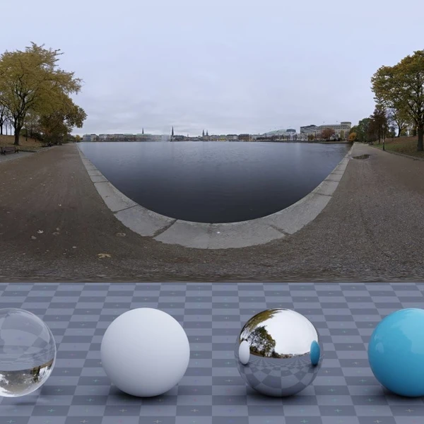 Binnenalster - HDRI map - from Poly Haven