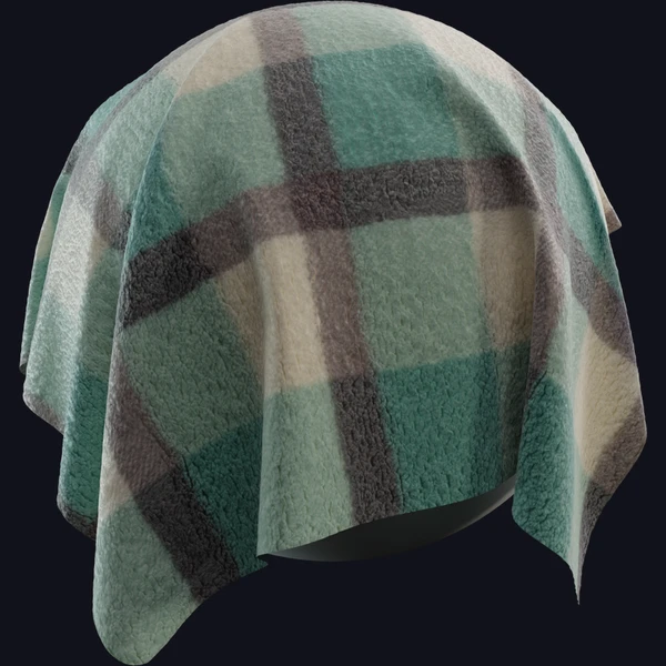 Curly Teddy Checkered