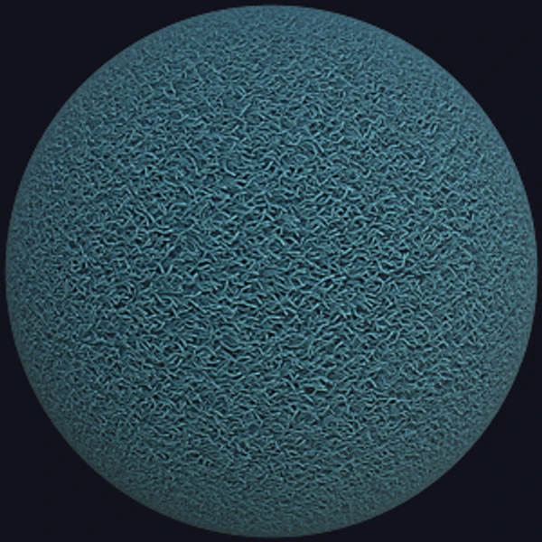 Blue Pile Carpet with Thick Strands (Fabrics 0085) - PBR texture - from Texture Can