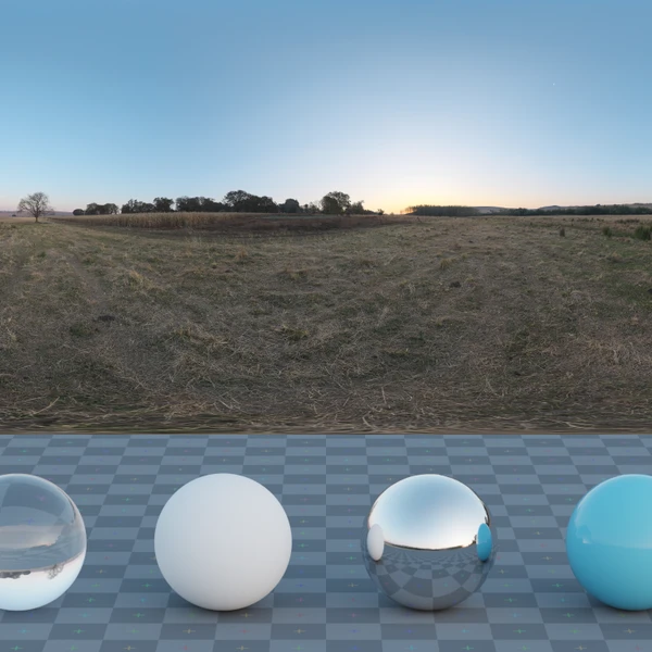Farm Sunset - HDRI map - from Poly Haven