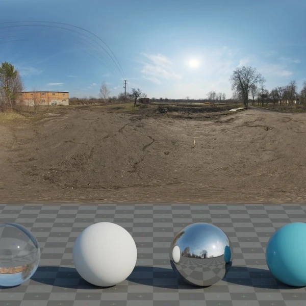 Abandoned Tank Farm 02 - HDRI map - from Poly Haven