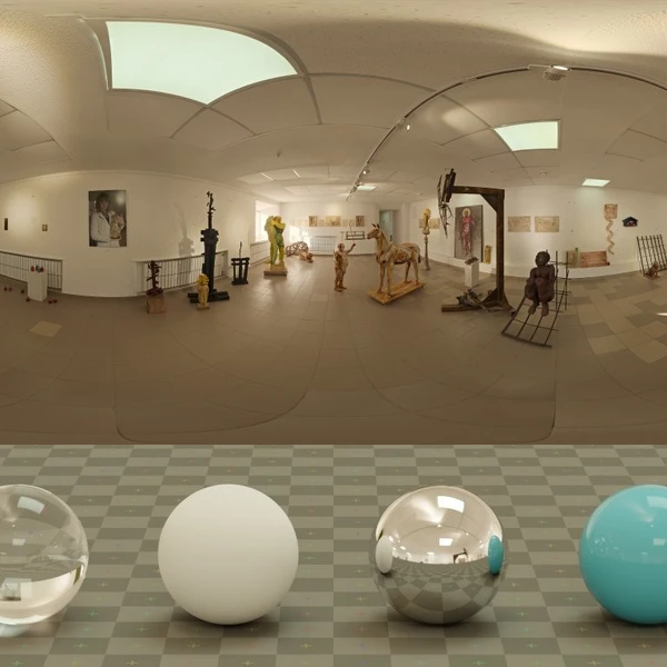 Sculpture Exhibition - HDRI map - from Poly Haven