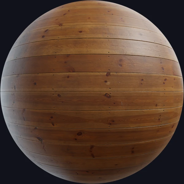 Wood Floor Worn - PBR texture - from Poly Haven