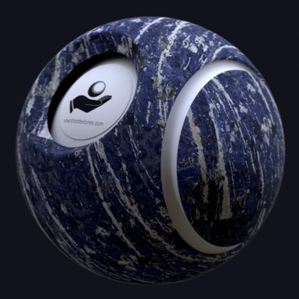 Lapis Lazuli Marble - Floor - PBR texture - from Share Textures