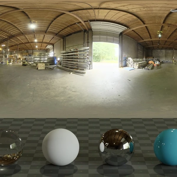 Industrial Pipe And Valve 02 - HDRI map - from Poly Haven