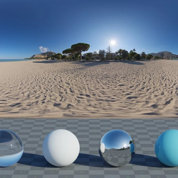 Spiaggia Di Mondello - HDRI map - from Poly Haven