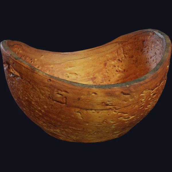 Wooden Bowl 02 - 3D Models - 3D model - from Poly Haven