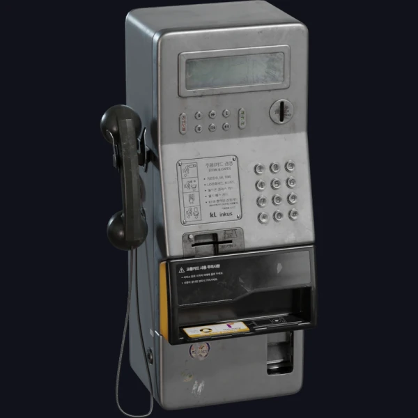 Korean Public Payphone 01 - 3D Models - 3D model - from Poly Haven