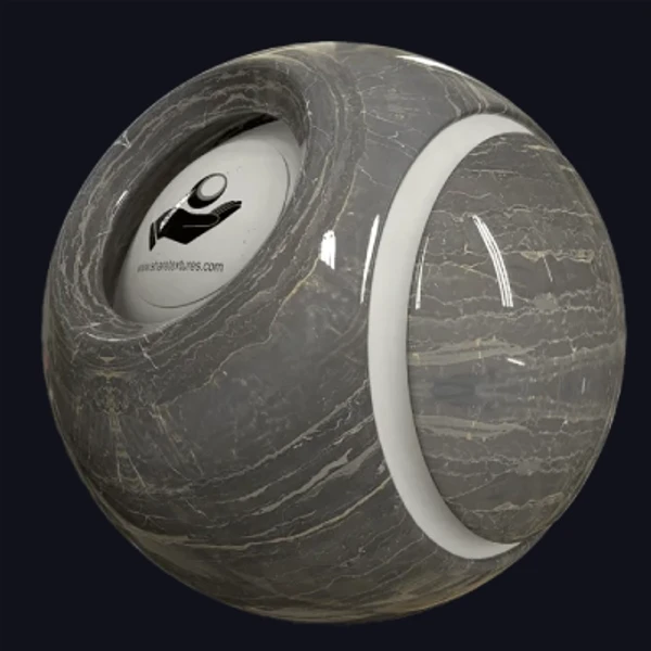 Portoro Grey Marble - Floor - PBR texture - from Share Textures