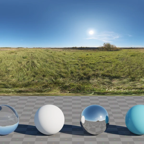 Autumn Field - HDRI map - from Poly Haven
