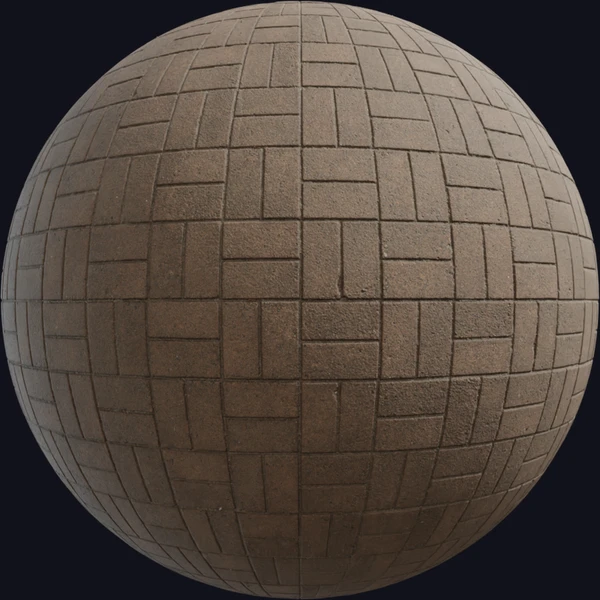 Patterned Brick Floor 02 - PBR texture - from Poly Haven