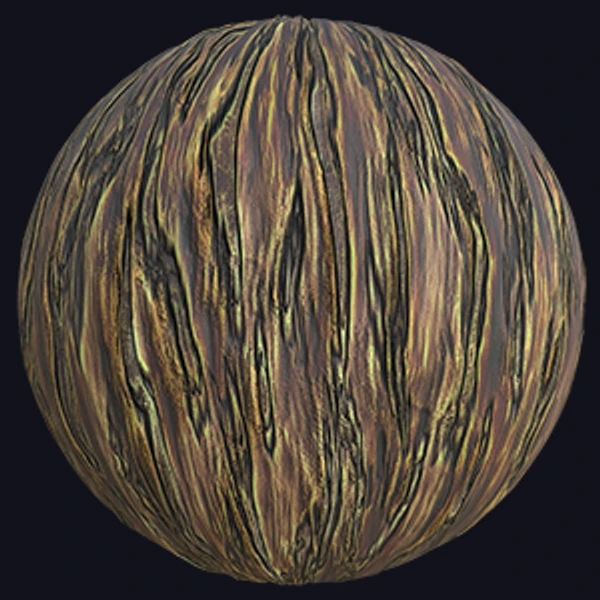 Stylized Tree Truck and Bark Texture (Wood 0031)