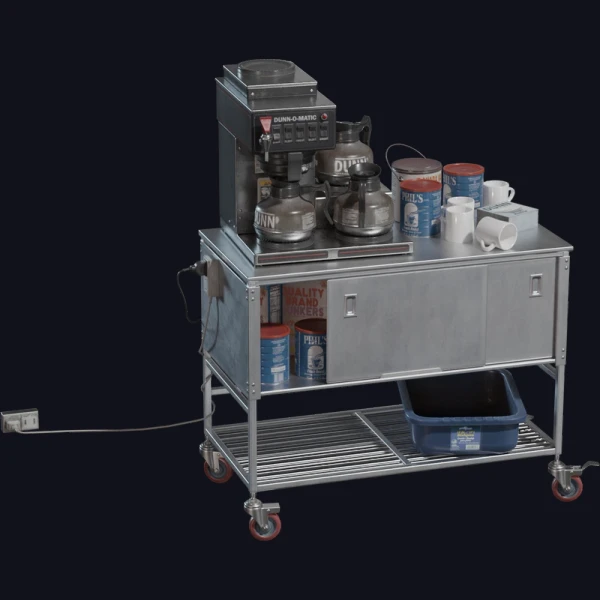 CoffeeCart 01 - 3D Models - 3D model - from Poly Haven