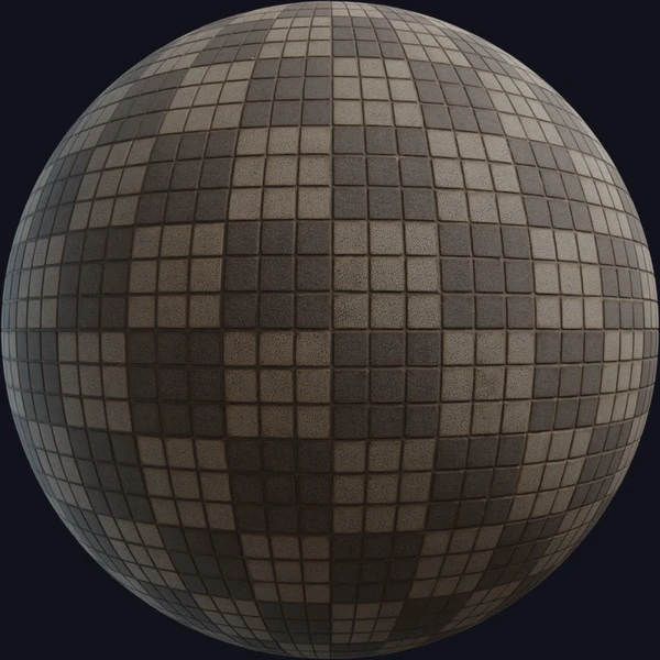 Square Tiles - Floor - PBR texture - from Poly Haven