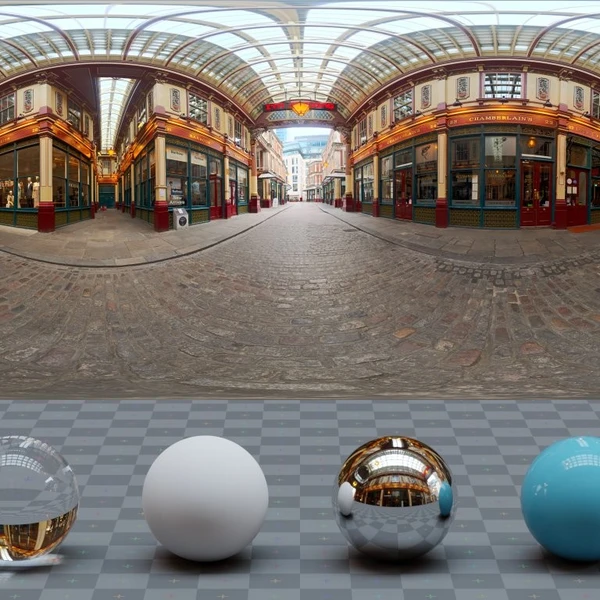 Leadenhall Market - HDRI map - from Poly Haven