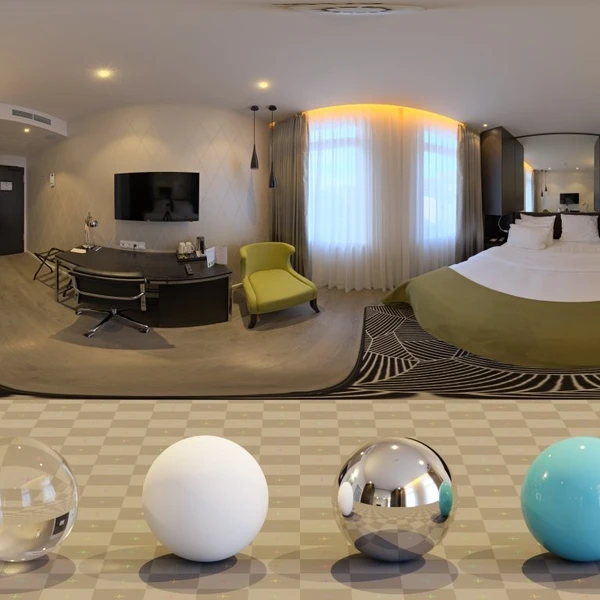 Hotel Room - HDRI map - from Poly Haven