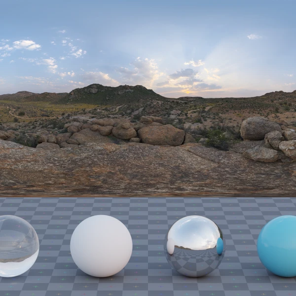 Klippad Sunrise 1 - HDRI map - from Poly Haven