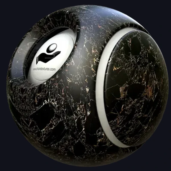 Black Marble 1 - Floor - PBR texture - from Share Textures