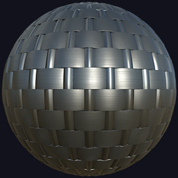 Woven Steel Metal (Metal 0083) - PBR texture - from Texture Can
