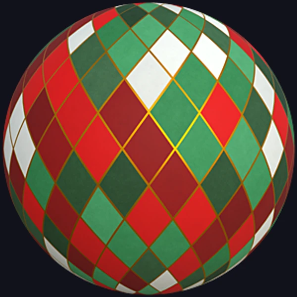 Christmasy Diamond Shaped Pattern (Paper 0037)