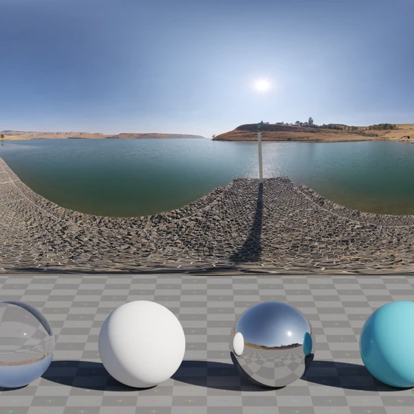Small Harbour Morning - HDRI map - from Poly Haven
