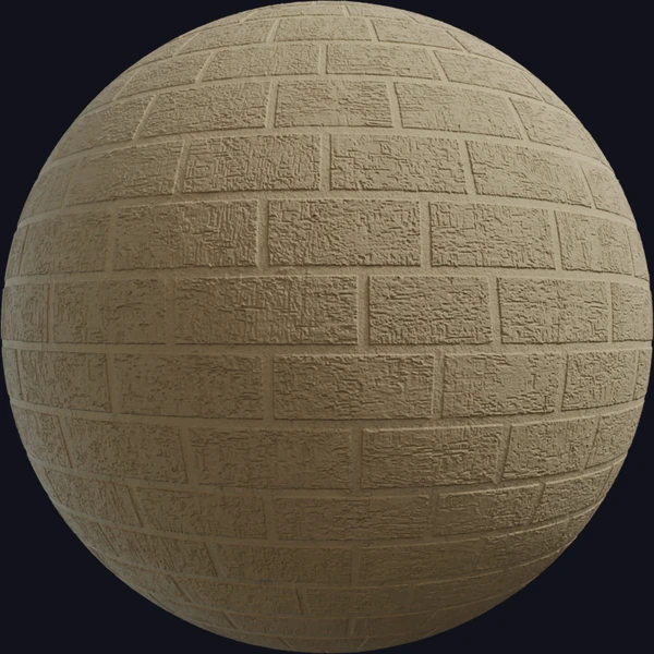 Plaster Brick Pattern - wall - PBR texture - from Poly Haven
