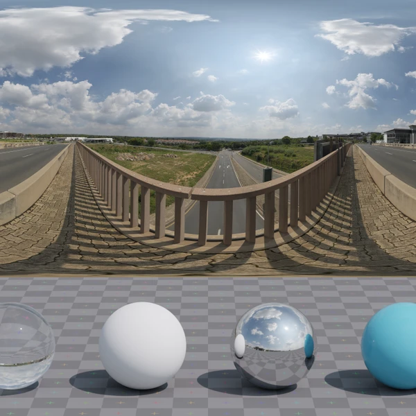 Cedar Bridge 2 - HDRI map - from Poly Haven
