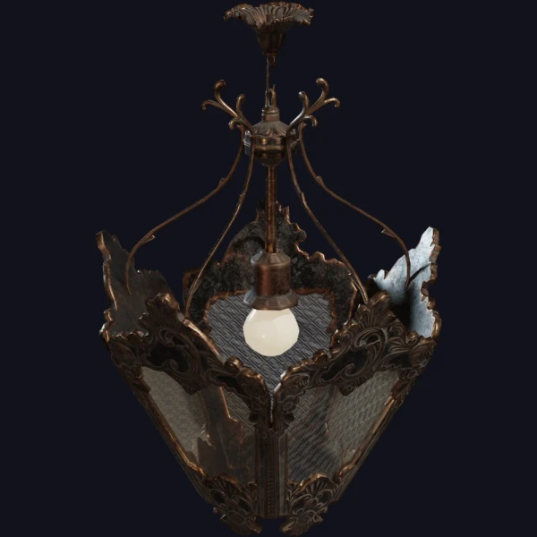 Lantern Chandelier 01 - 3D Models - 3D model - from Poly Haven